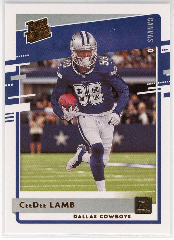 CeeDee Lamb  2020 Panini Donruss Canvas Rated Rookie Card #306