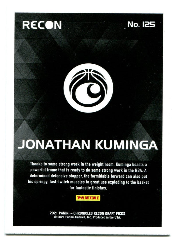 Jonathan Kuminga Panini Chronicles Recon Rookie Card