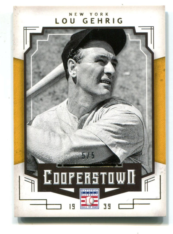 Lou Gehrig 2015 Panini Cooperstown #63 Card 5/5