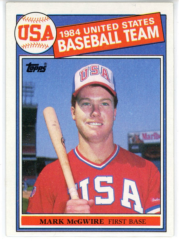 Mark McGwire 1985 Topps USA Rookie Card #401