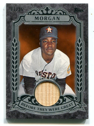 Joe Morgan 2014 Topps Before They Were Great Bat Card #BGRJM 01/25