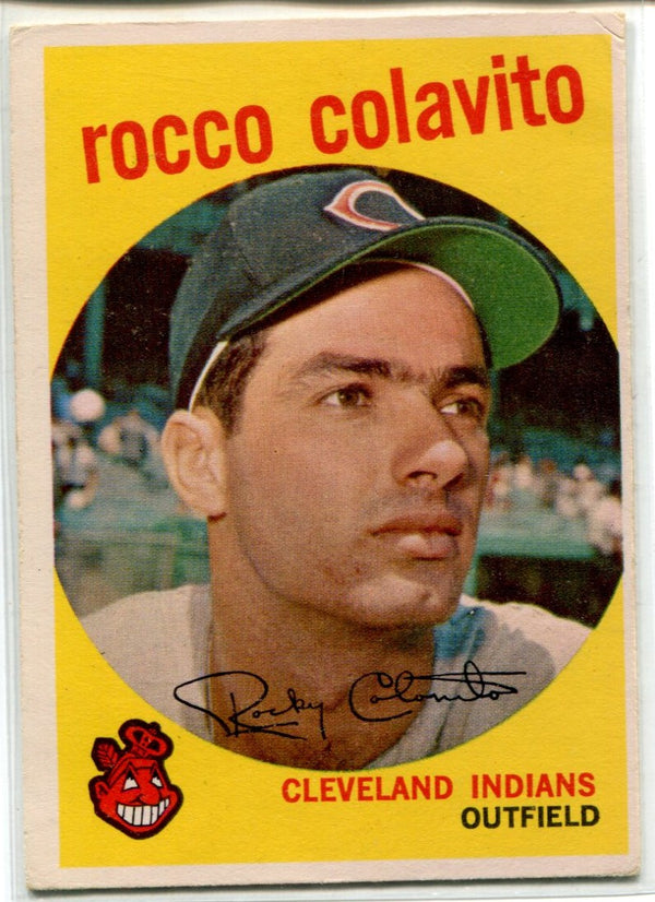 Rocky Colavito 1959 Topps Card #420