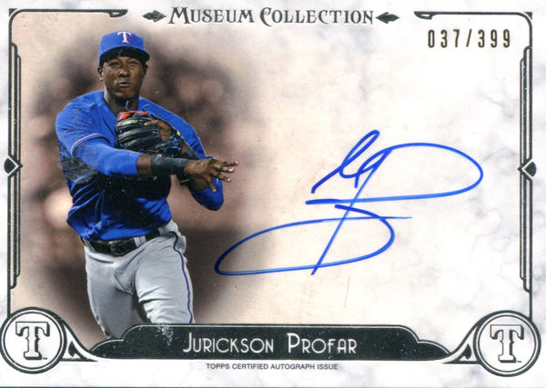 Jurickson Profar Autographed Topps Card #37/399