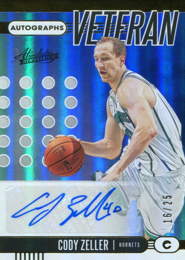 Cody Zeller Autographed 2019-20 Panini Absolute Card 16/25