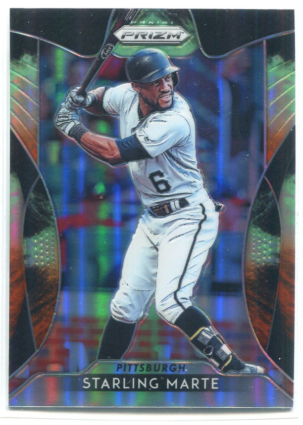 Starling Marte 2019 Panini Prizm Cosmic Haze Card