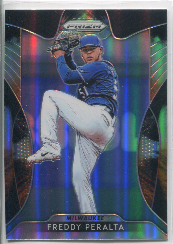 Freddy Peralta 2019 Panini Prizm Cosmic Haze Card