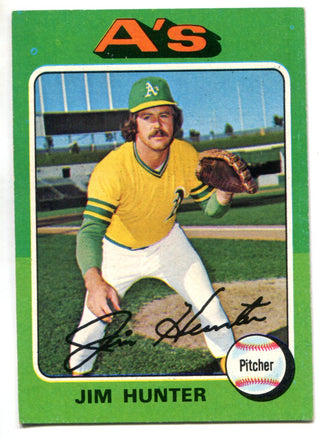 Jim Catfish Hunter 1975 Topps Card #230