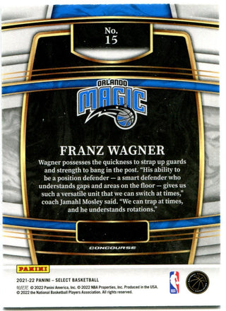 Franz Wagner Panini Select Rookie Card