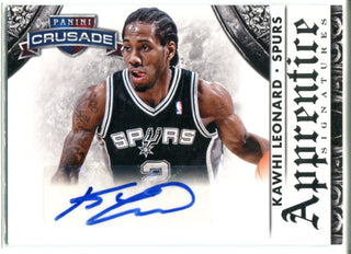 Kawhi Leonard Autographed 2013-14 Panini Crusade Apprentice Card #4