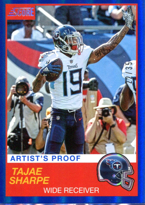 Tajae Sharpe 2019 Panini Score Artist Proof Insert Card