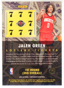 Jalen Green 2021-22 Panini Contenders Lottery Tickets Rookie Card #2