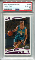 Chris Paul 2005 Topps Chrome #168 (PSA GEM MT 10) Card