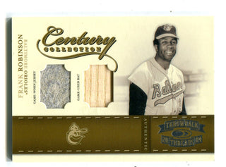 Frank Robinson 2004 Donruss Playoff Century Collection Dual Material Card /50