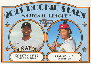 Ke'Bryan Hayes Jose Garcia 2021 Topps Heritage Card