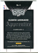 Kawhi Leonard Autographed 2013-14 Panini Crusade Apprentice Card #4