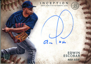 Edwin Escobar Autographed2015 Bowman Inception Rookie Card