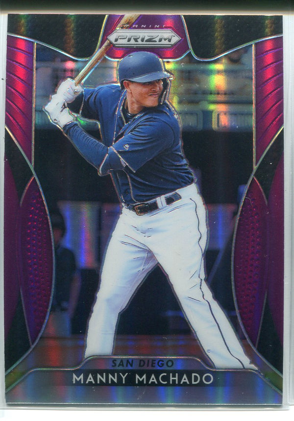 Manny Machado 2019 Panini Prizm Purple Card