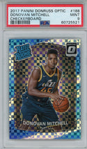 Donovan Mitchell 2017 Panini Donruss Optic Checkerboard Rookie Card #188 (PSA Mint 9)