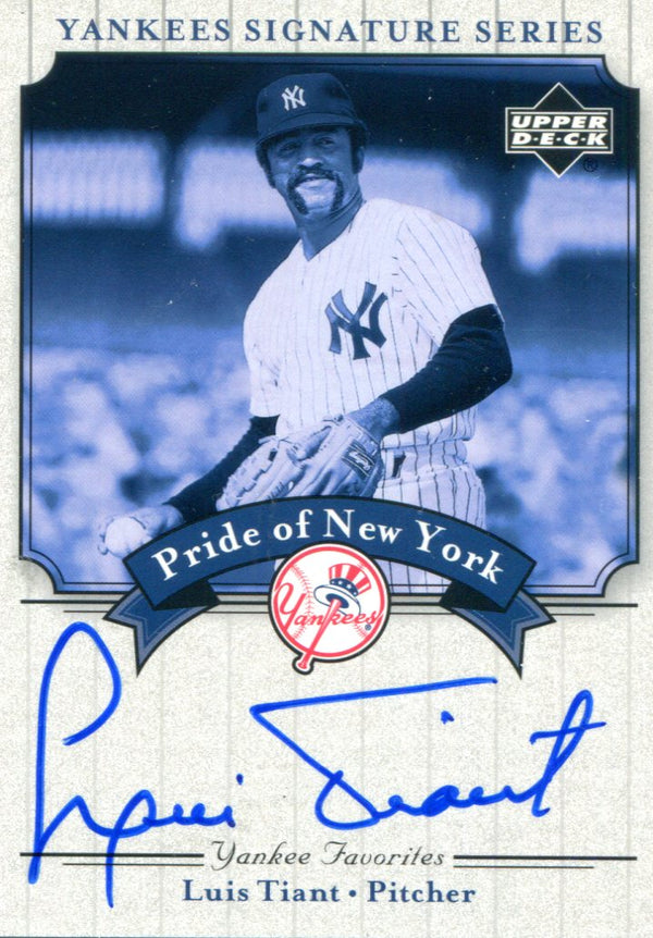 Luis Tiant Autographed Upper Deck Card