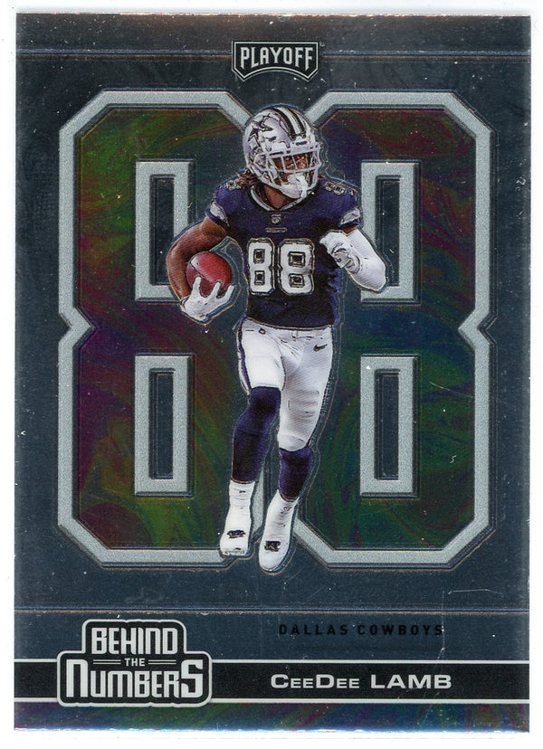 CeeDee Lamb 2020 Panini Playoff Behind the Numbers Rookie Card #BTN-28