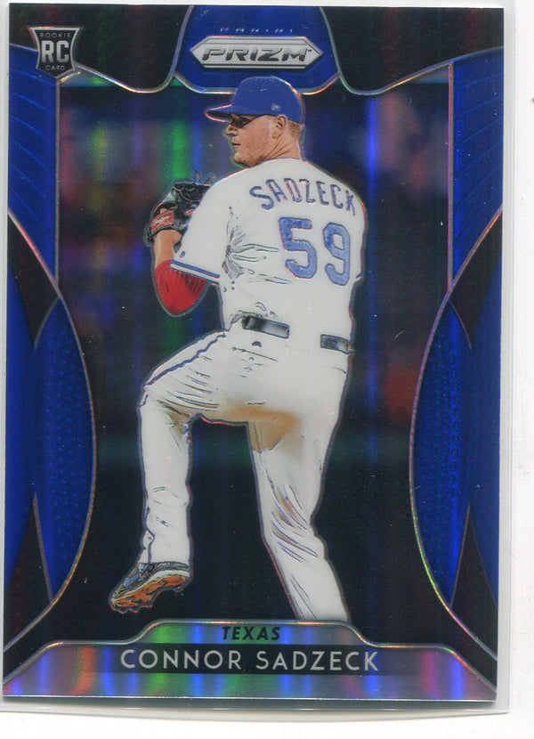 Connor Sadzeck 2019 Panini Prizm Blue Rookie Card