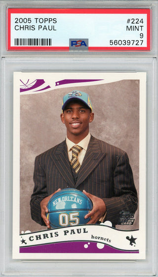 Chris Paul 2005 Topps Rookie Card #224 (PSA)