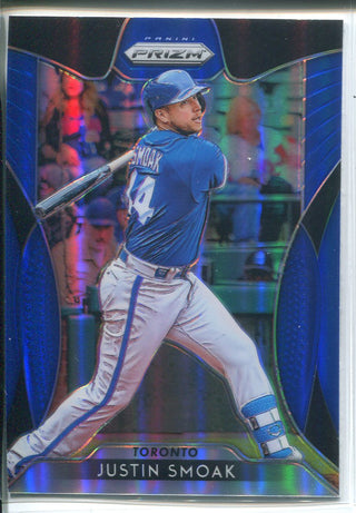 Justin Smoak 2019 Panini Prizm Blue Card