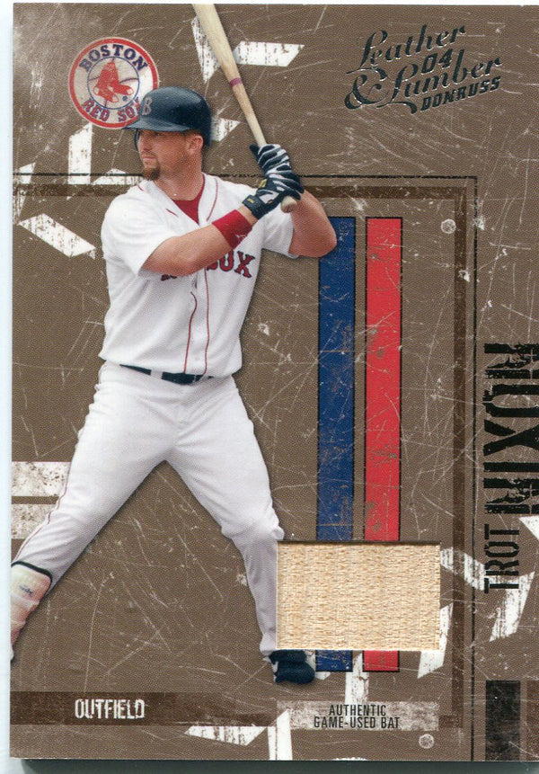 Trot Nixon 2004 Donruss Playoff Game Used Bat Card /100