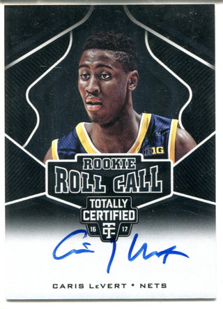 Caris LeVert Autographed 2016-17 Panini Totally Certified Rookie Roll Call Card #35