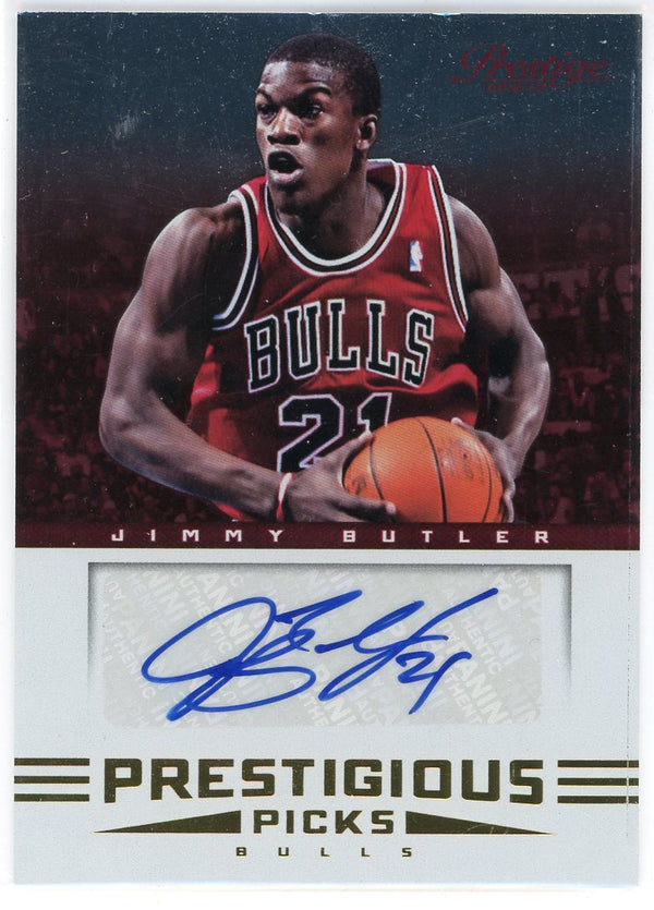 Jimmy Butler Autographed 2012-13 Prestige Prestigious Picks Rookie Card #27