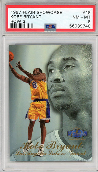 Kobe Bryant 1997 Flair Showcase Row 3 Card #18 (PSA)