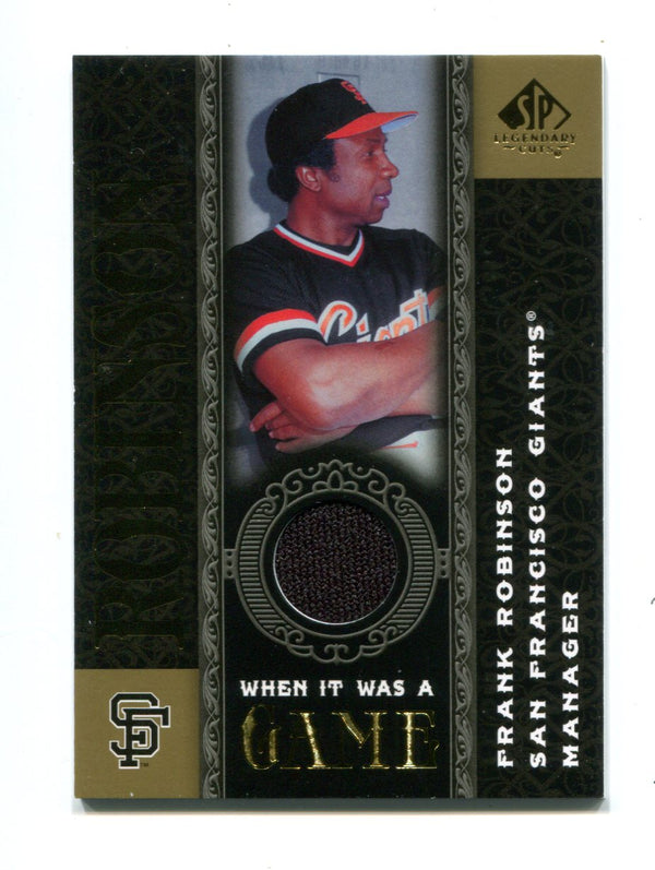 Frank Robinson 2007 Upper Deck SP Legendary Cuts #WGFR Jersey Card