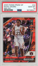 Isaac Okoro 2020 Panini Prizm Draft Pick Cracked Red Ice Rookie Card #44 (PSA)