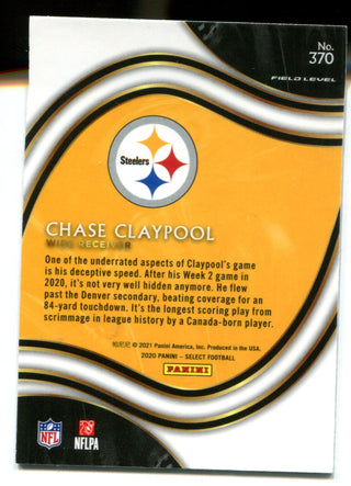 Chase Claypool 2020 Panini Select #370 Field Level RC