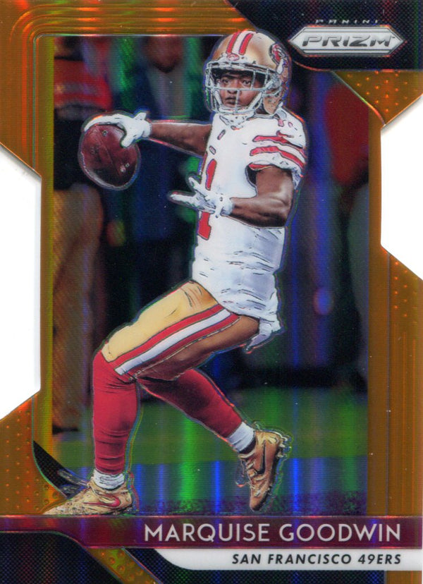 Marquise Goodwin 2018 Panini Prizm Orange Prizm Card