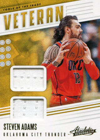 Steven Adams 2019 Absolute Memorabilia Game Used Relic Card