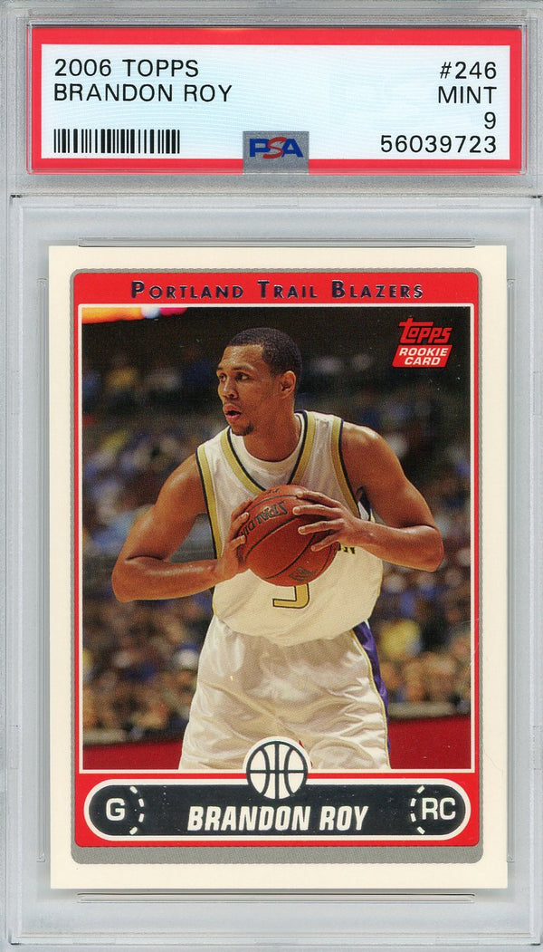 Brandon Roy 2006 Topps Rookie Card #246 (PSA)