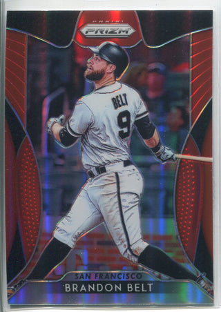 Brandon Belt 2019 Panini Prizm Red Card