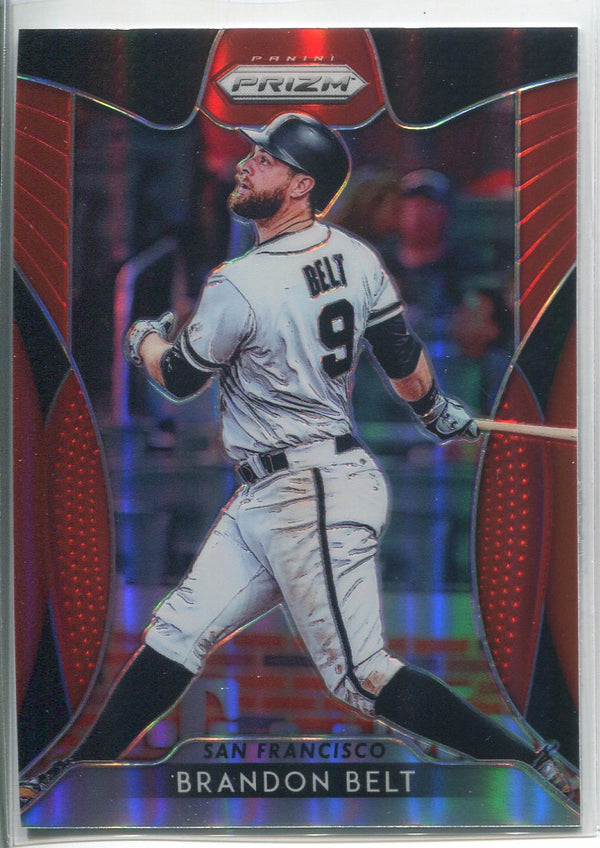 Brandon Belt 2019 Panini Prizm Red Card