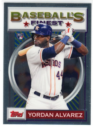 Yordan Alvarez 2020 Topps Finest Baseball's Finest Rookie Card #40