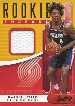 Nassir Little 2019 Absolute Memorabilia Rookie Threads Relic Card