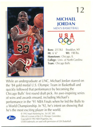 US Olympicards 1992 Michael Jordan