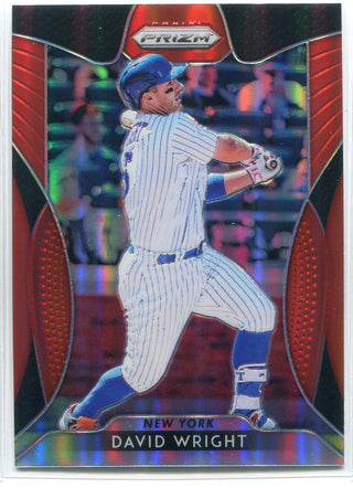 David Wright 2019 Panini Prizm Red Card