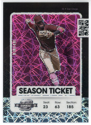 Fernando Tatis Jr. 2021 Panini Contenders Optic Season Ticket Pink Prizm Card #33