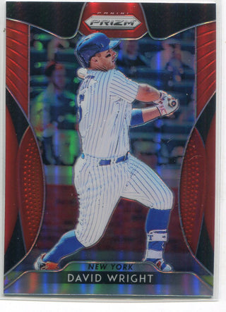 David Wright 2019 Panini Prizm Red Card