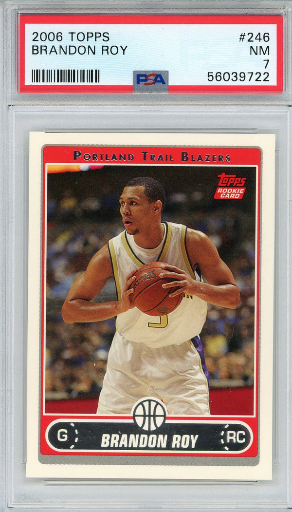 Brandon Roy 2006 Topps Rookie Card #246 (PSA)