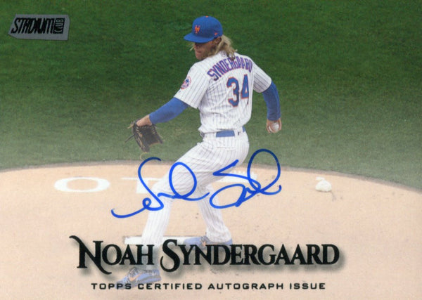 Noah Syndergaard Autographed 2019 Topps Stadium Club Card 23/25