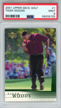 Tiger Woods 2001 Upper Deck Card #1 (PSA)