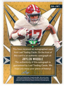 Jaylen Waddle Autographed 2021 Leaf Valiant Pink Rookie Card #BA-JW1