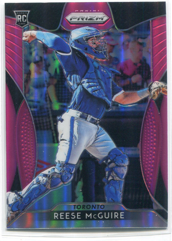 Reese McGuire 2019 Panini Prizm Pink Rookie Card